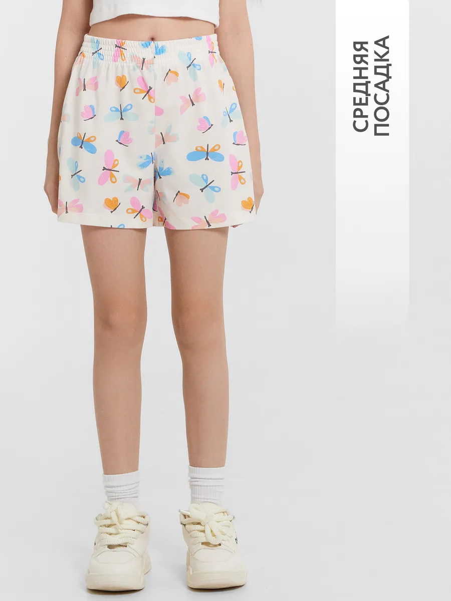 Шорты Mark Formelle (Марк Формэль) 137726/стрекозы на св.молочном - фото 6