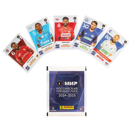 Наклейки Panini РПЛ сезон 2024-2025 50 шт.