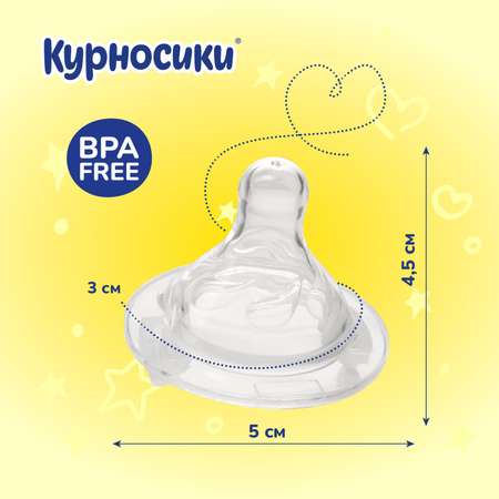 Соска Курносики силикон (для густых жидкостей)