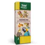 Лакомство для попугаев Triol Original крупных и средних с фруктами и мёдом 2шт 55г