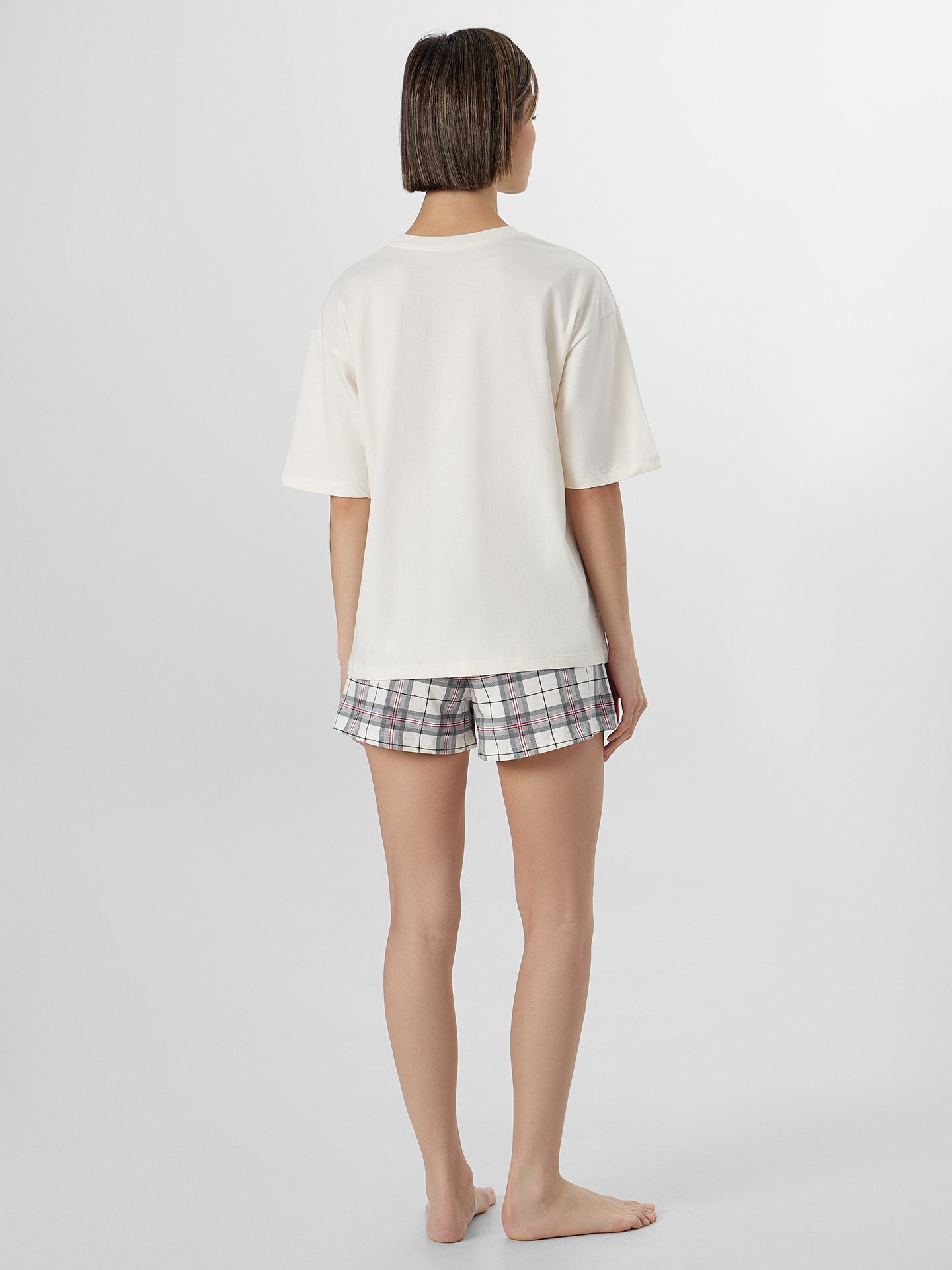 Пижама Mark Formelle (Марк Формэль) 592591/молочный +клетка на молочном - фото 3