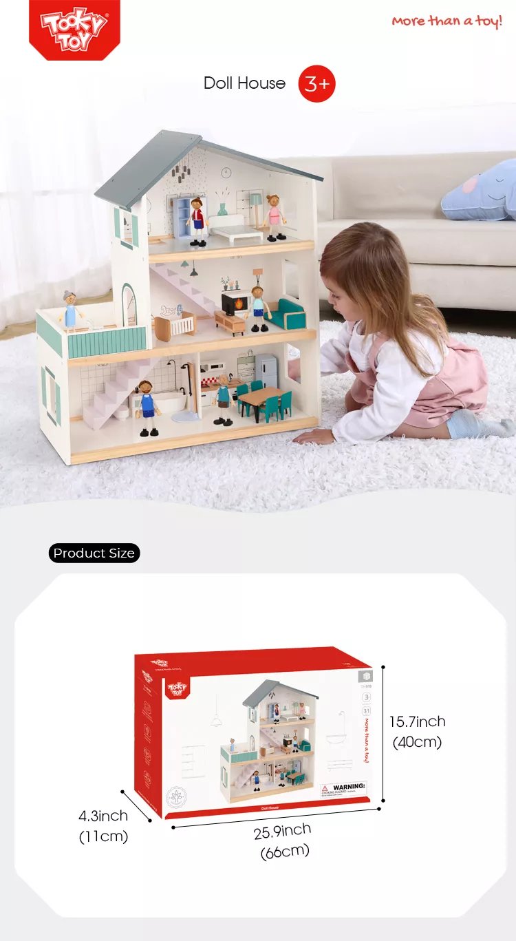 Домик для кукол Tooky Toy 70 см TH919 - фото 2