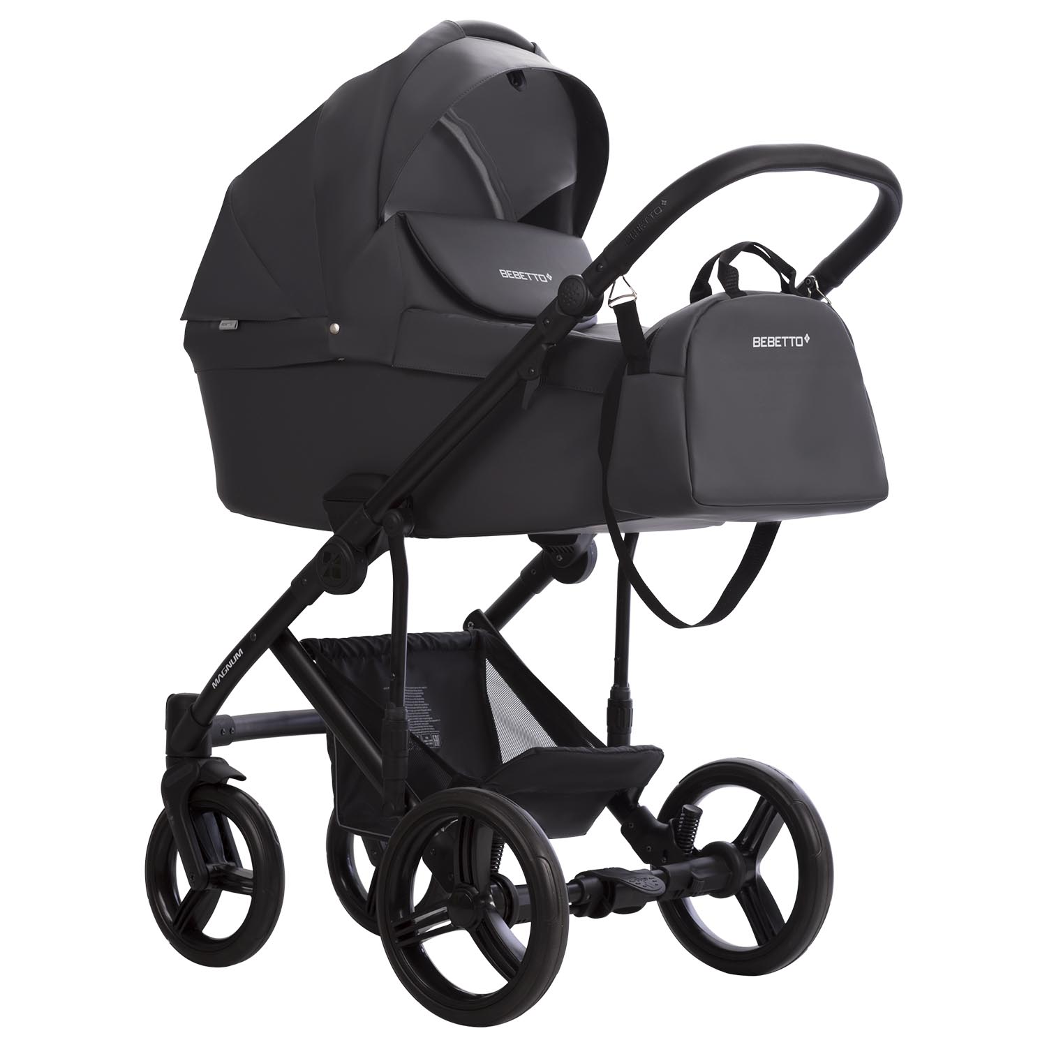 Коляска 2в1 Bebetto Magnum Light Pro серый - фото 1