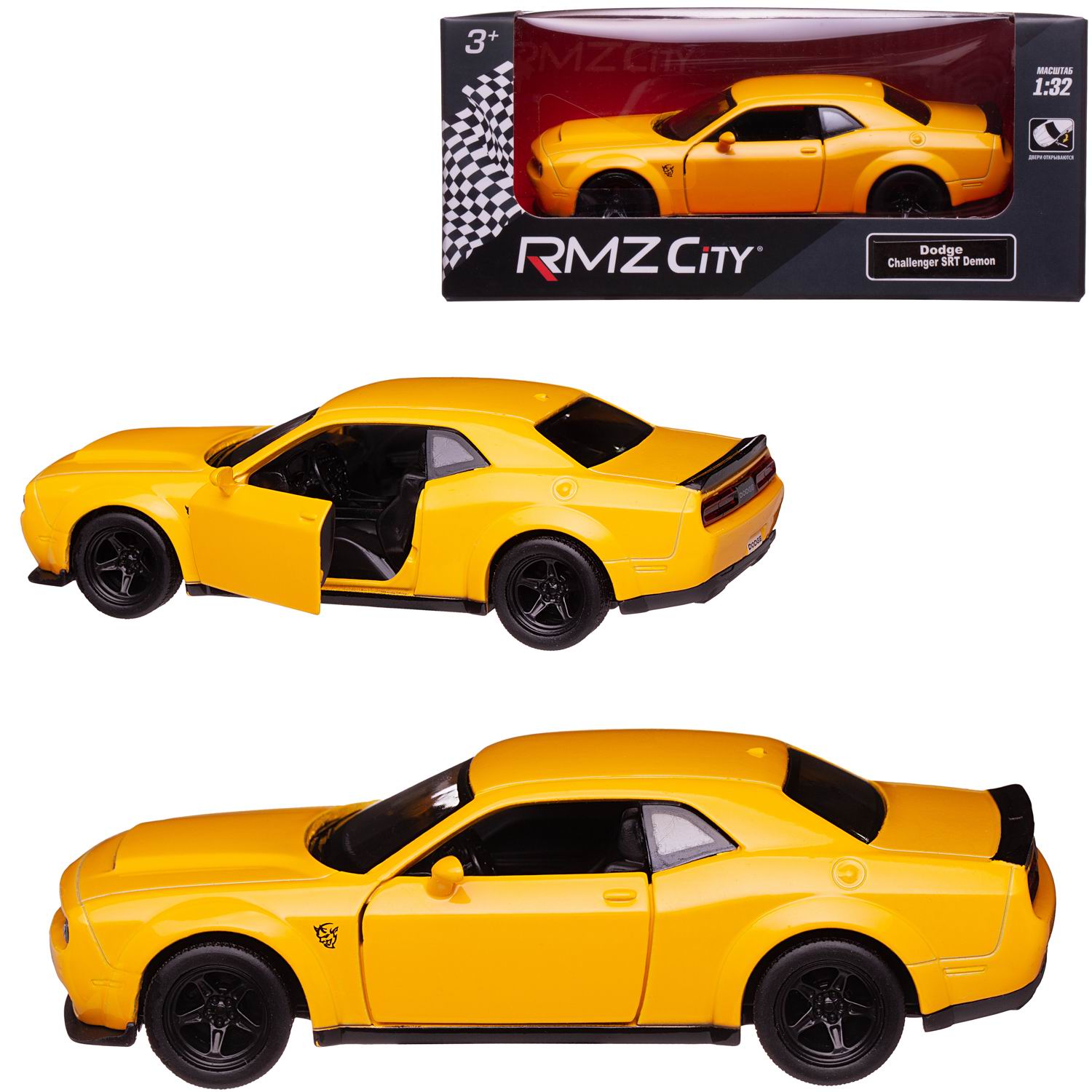 Автомобиль Uni-Fortune Dodge 1:32 554040-YL - фото 3