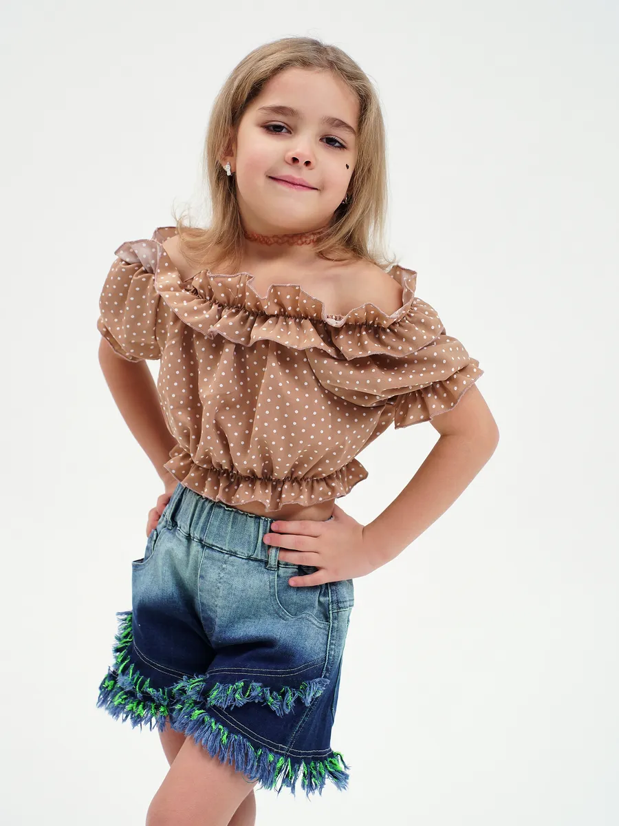 Топ RuStyle Топ-рюшк-гор-беж - фото 10