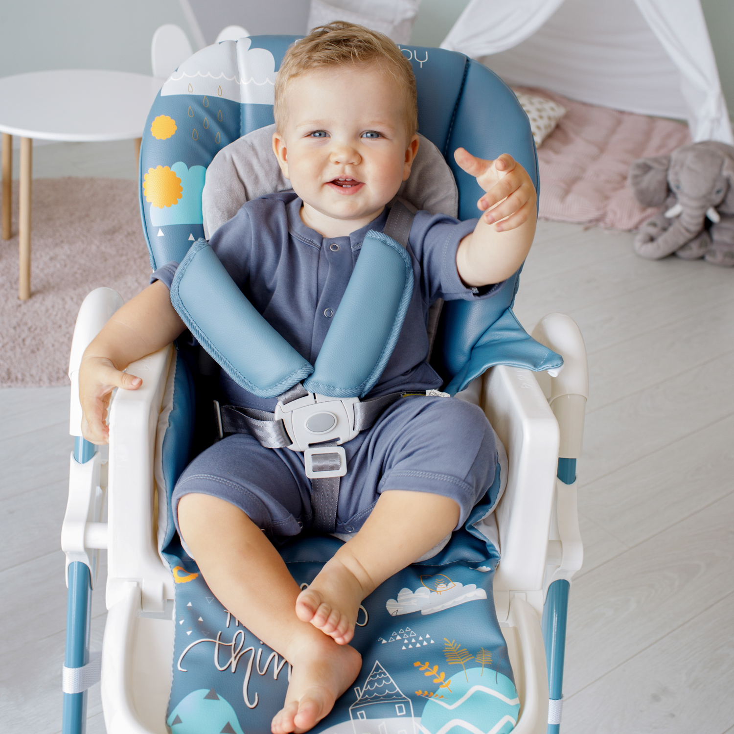 Стульчик для кормления Amarobaby Enjoy классический - фото 17