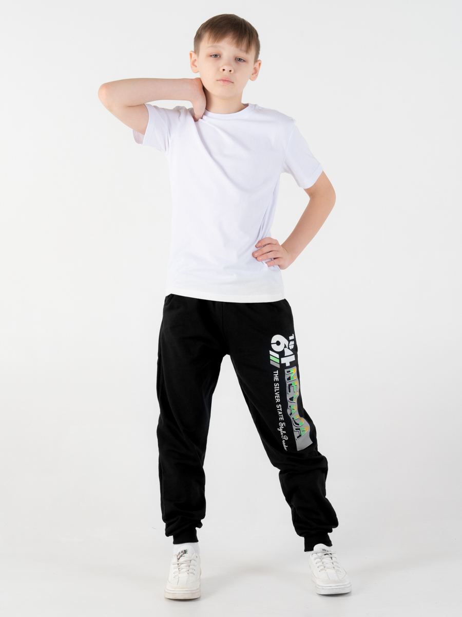 Брюки спортивные DANKIDS Брюки трикотажные 1864 BLE-0022 (Черный)- Ронда - фото 3