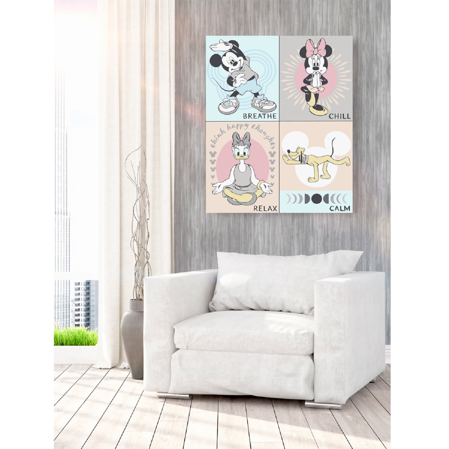 Картина по номерам Hobby Paint Йога с Микки и его друзьями в ассортименте - фото 3