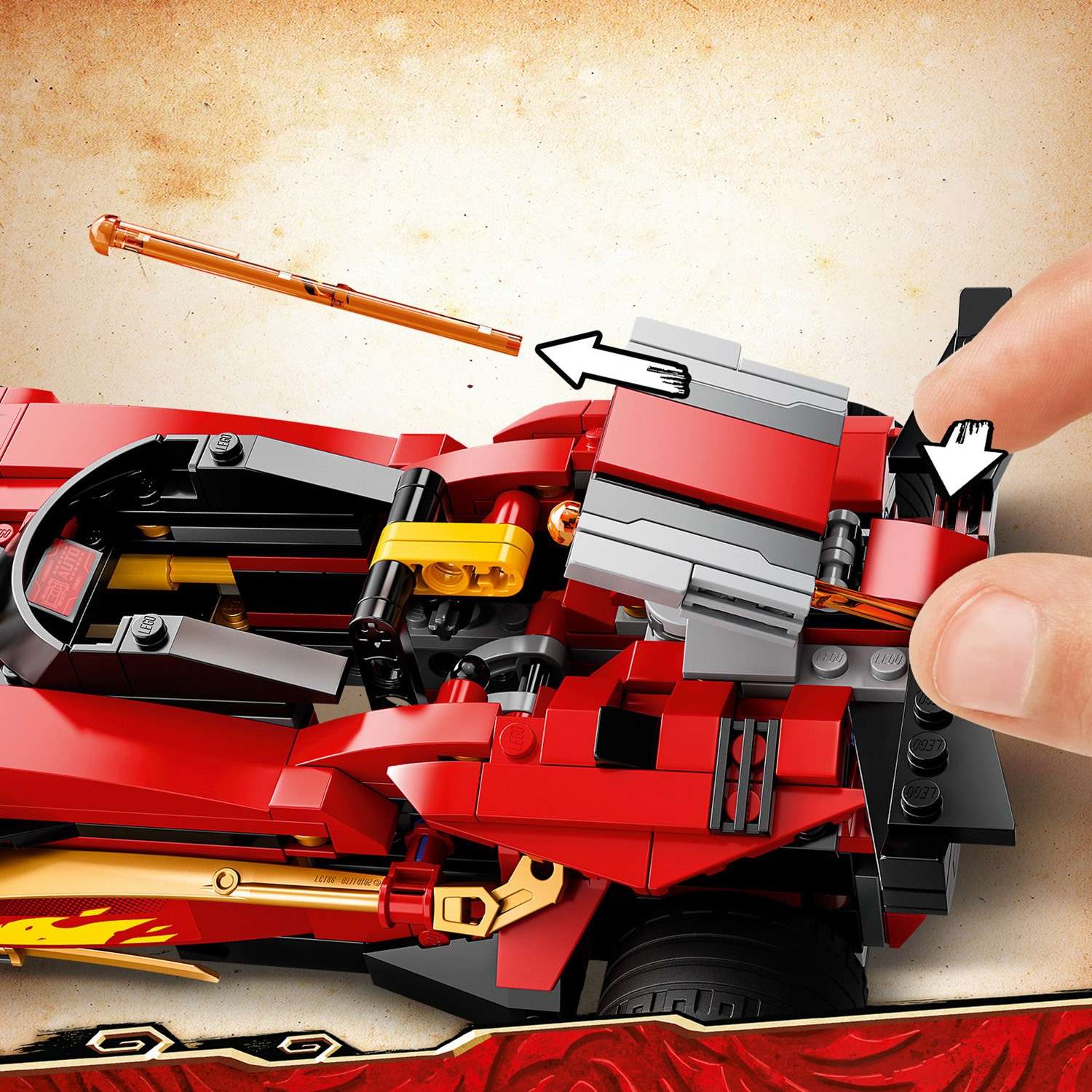 Конструктор LEGO NINJAGO Ниндзя-перехватчик блочный - фото 9