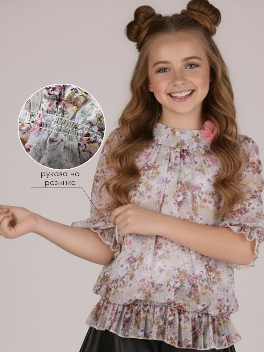 Блузка Lila Style Цветы - фото 2