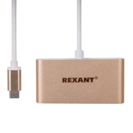 Разветвитель REXANT USB Type-C на 4 порта