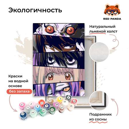 Картина по номерам Red Panda
