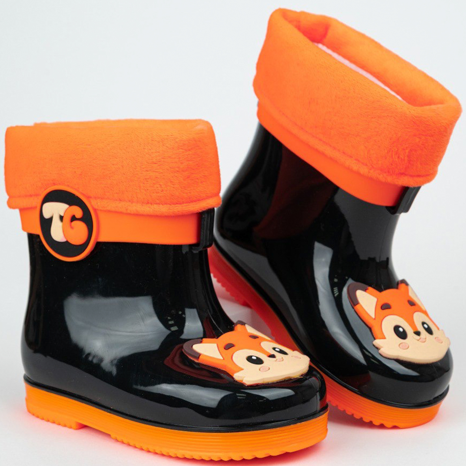 Сапоги резиновые TikkaGo 8U03_2433-1_black-orange - фото 1