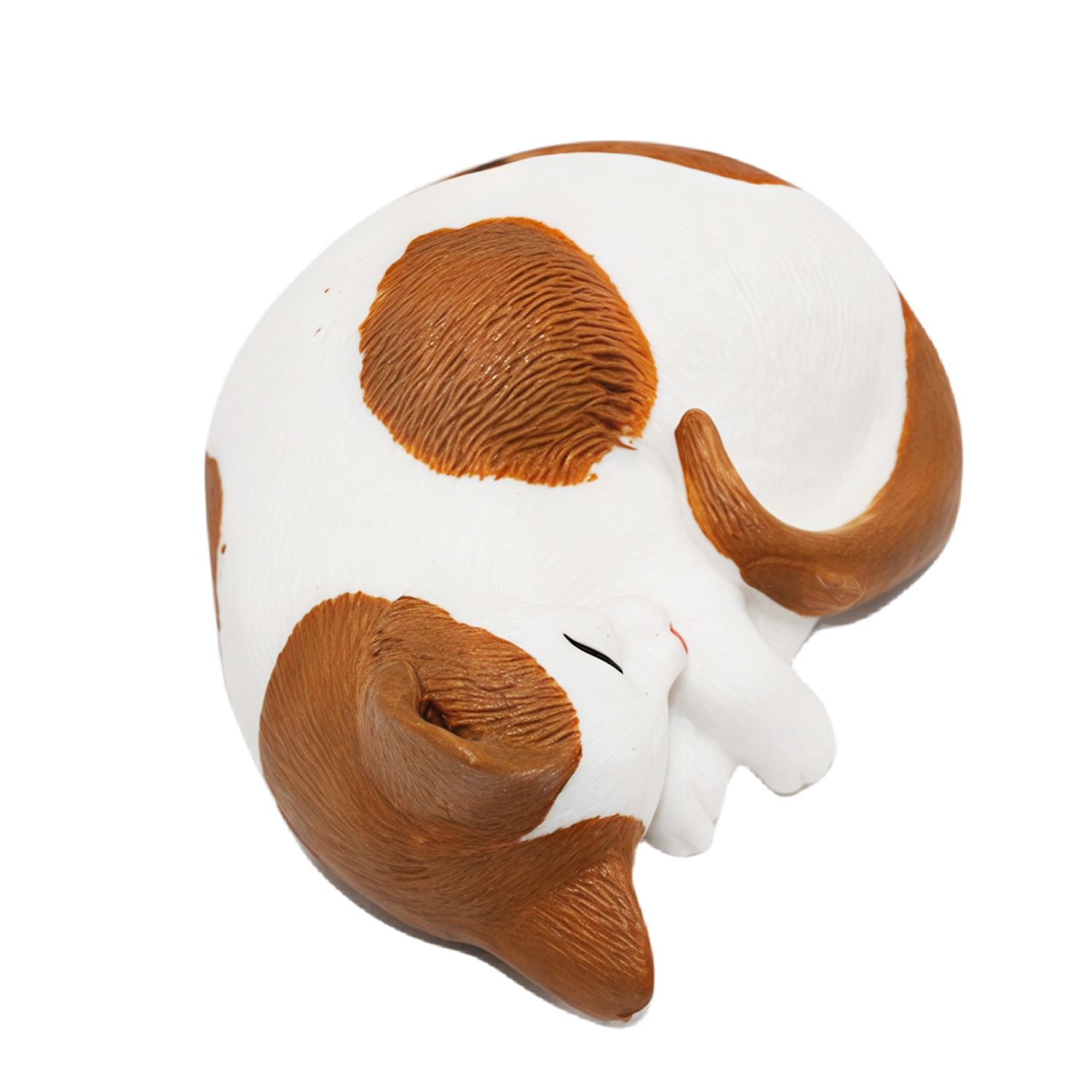 Фигурка Детское Время Кошка рыже-белая (спит) - фото 3