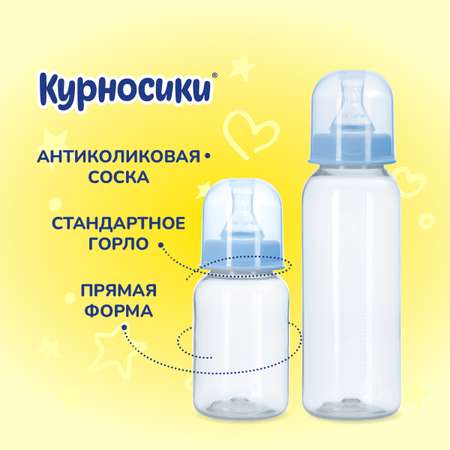 Бутылочка Курносики 250 мл 2 шт.