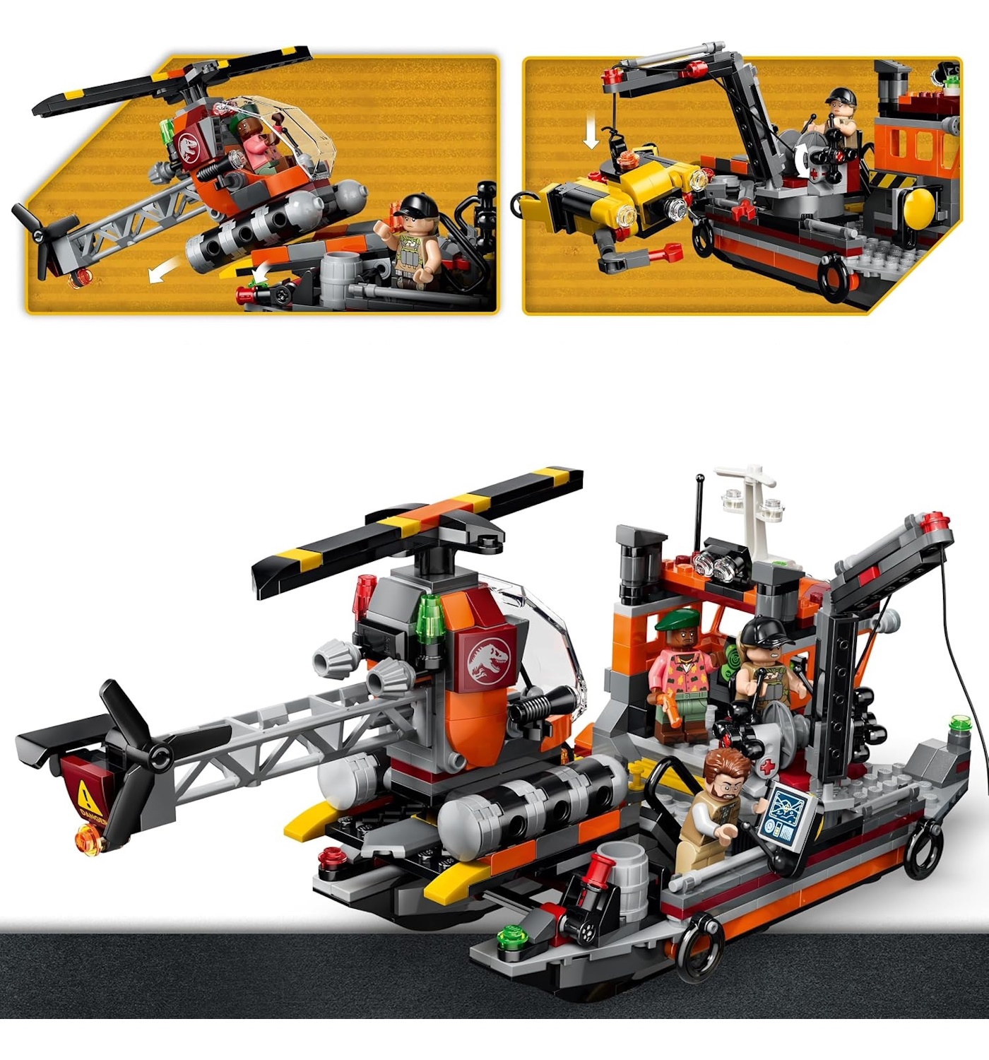 Конструктор LEGO Jurassic World Атака Мозазавра 703 дет. - фото 4
