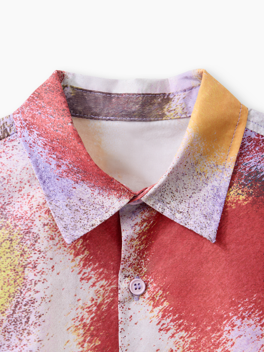 Рубашка Happy Baby 88710-1_purpl red gradient - фото 3