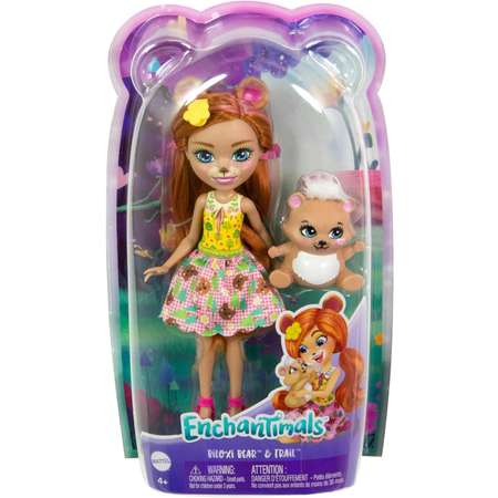 Кукла мини Enchantimals Медвежонок Билокси и Трейл