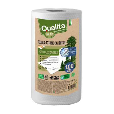 Бумажные полотенца QUALITA 100 шт.