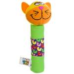 Игрушка Bondibon погремушка мягкая Кот с пищалкой