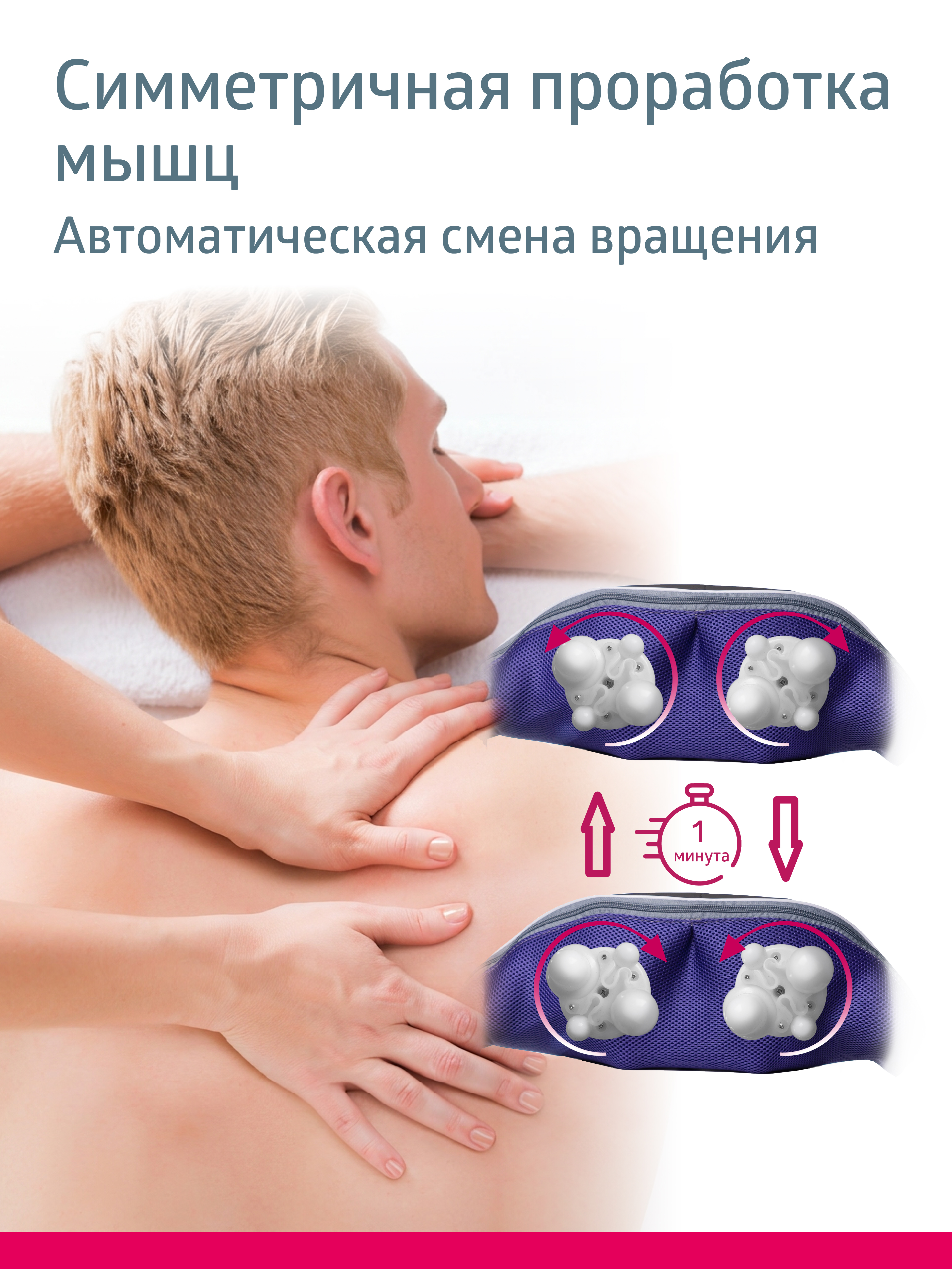 Массажер для тела шеи и плеч B.Well MED-440 белый - фото 4