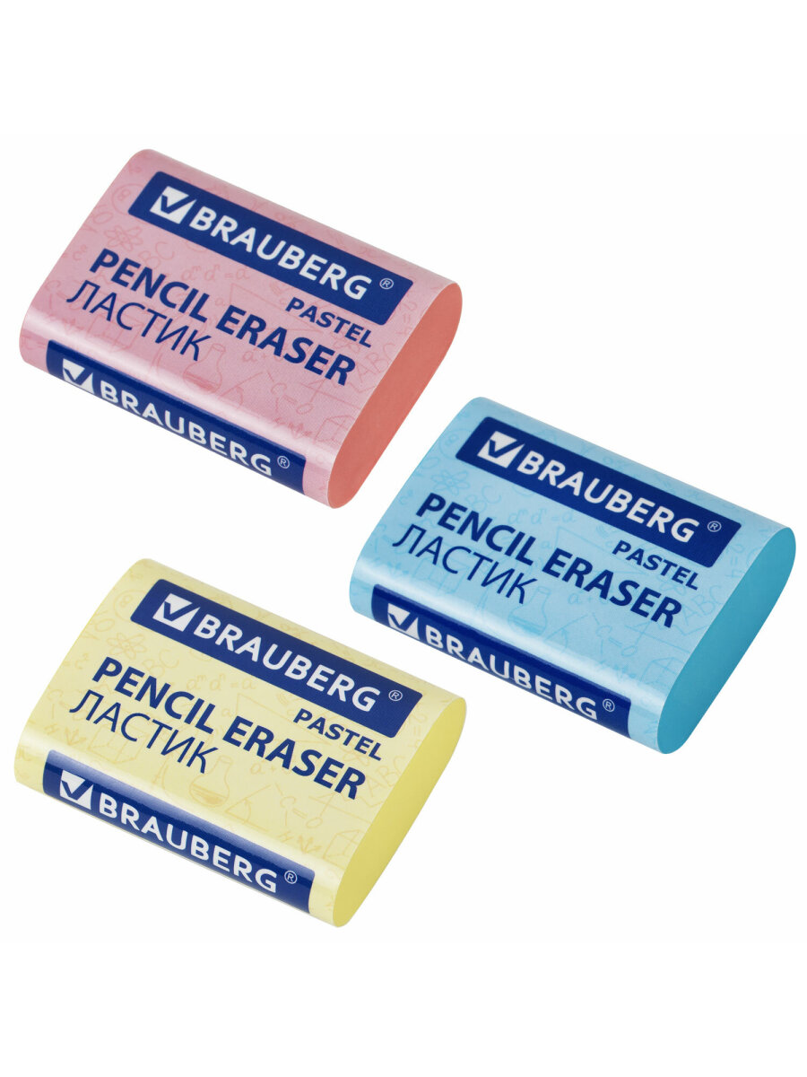Ластик Brauberg 3 шт. - фото 7