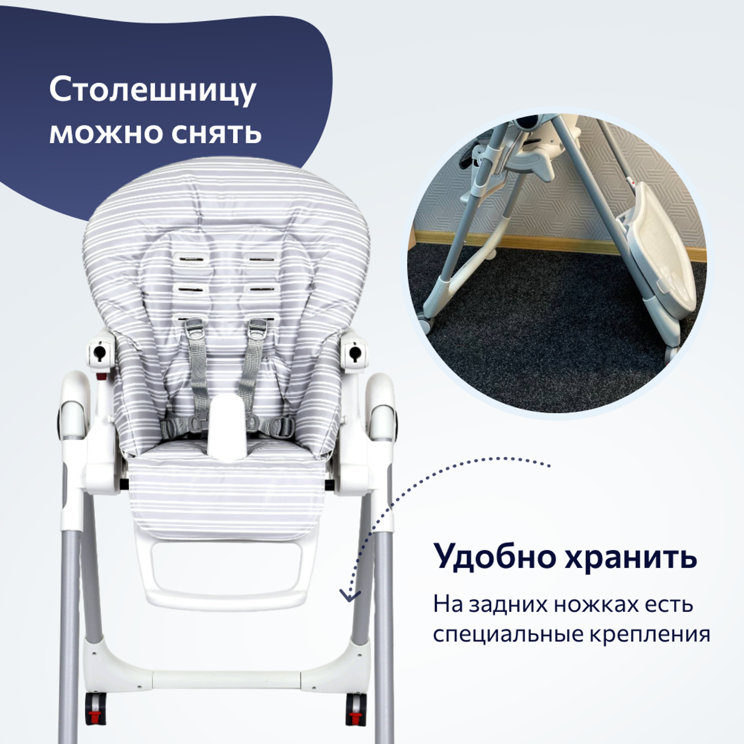 Стульчик для кормления Peg-Perego Prima Pappa классический - фото 9