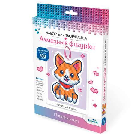 Алмазная мозаика ORIGAMI Весёлый корги