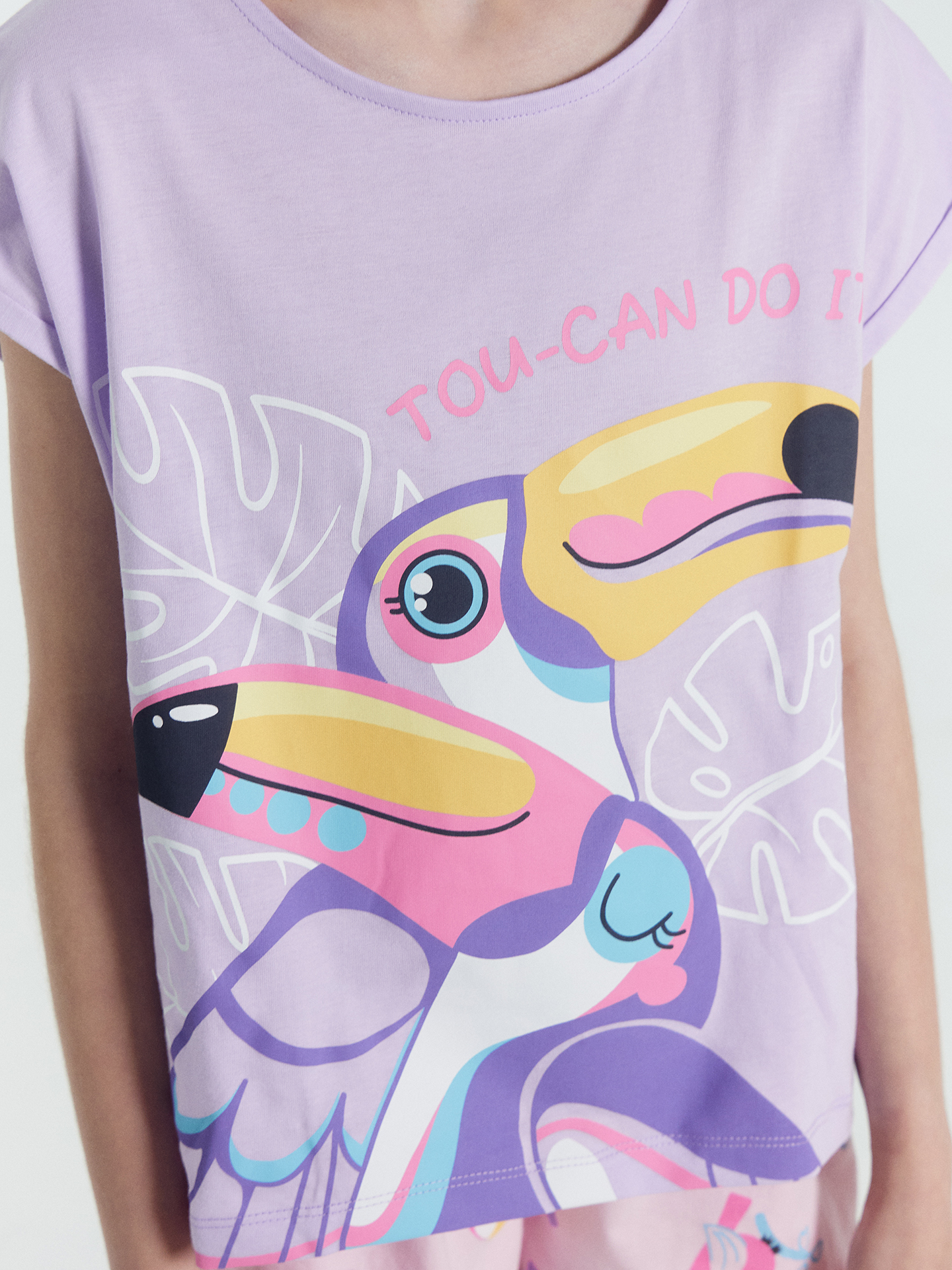 Пижама Mark Formelle (Марк Формэль) 567737/св.лиловый +птички на розовом - фото 6