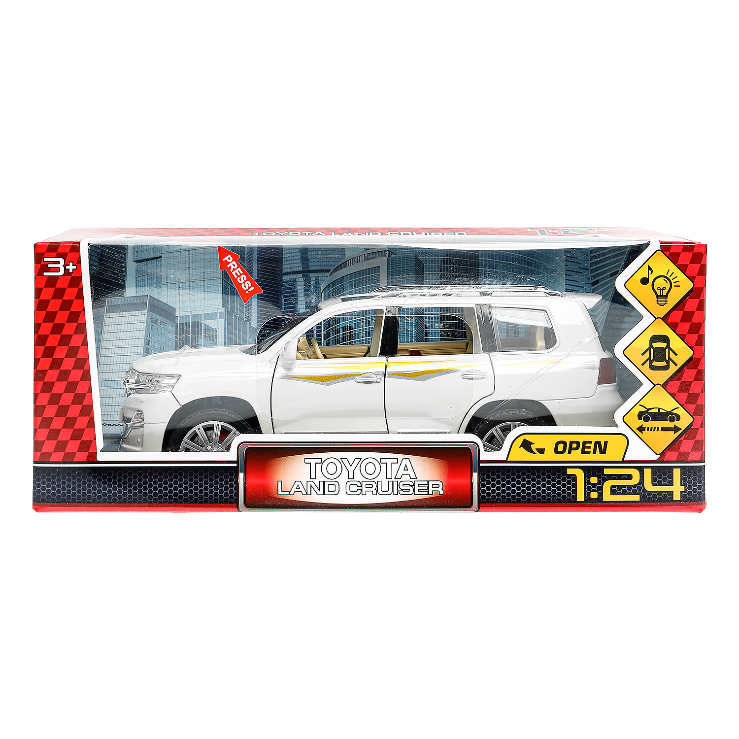 Автомобиль Технопарк Toyota Toyota Land Cruiser 1:24 384345 - фото 1