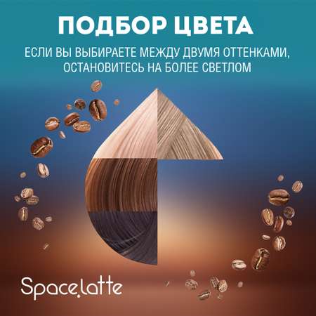 Стойкая крем краска для волос Space Latte Бежевый блондин 9.75