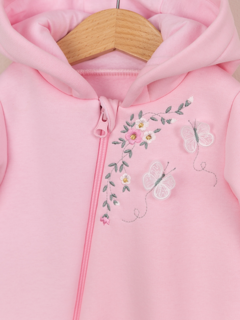 Комбинезон Baby boom К407/1-Ф Вышивка светло-розовый - фото 3