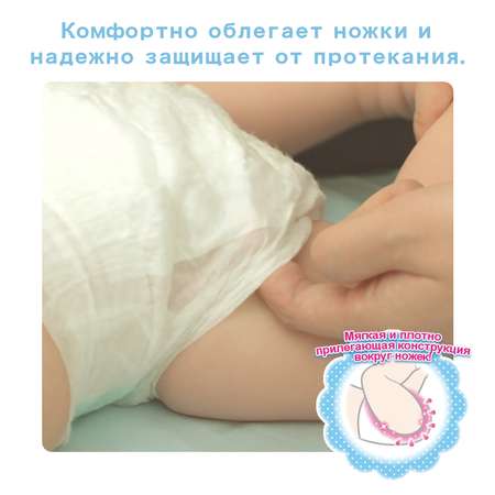 Подгузники Moony для новорожденных NB (до 5 кг) 90 шт.