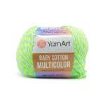 Пряжа для вязания YarnArt Baby cotton multicolor 50 гр 165 м хлопок акрил детская 10 мотков цвет 5206