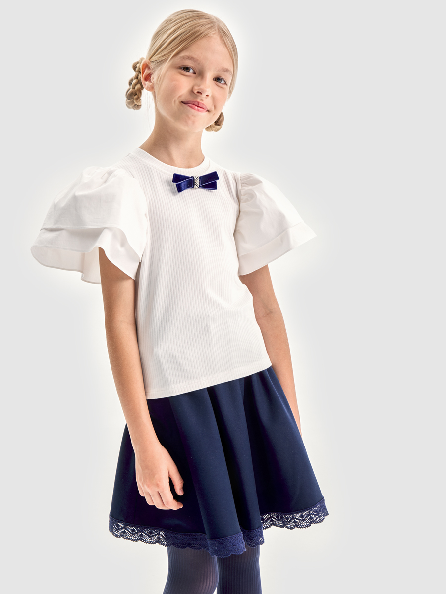 Блузка NIKASTYLE 4ш21625 белый - фото 1