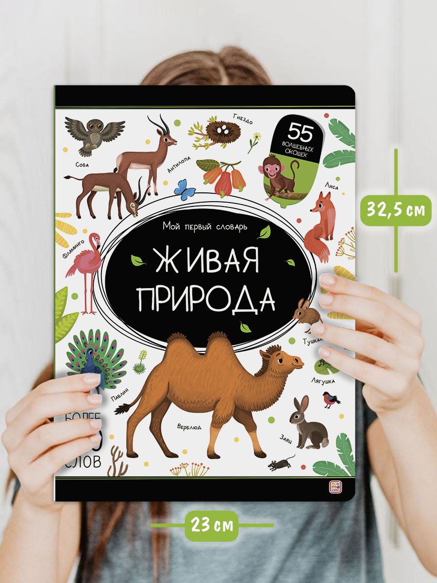 Книга с окошками Живая природа Животные Malamalama Энциклопедия для малышей - фото 14