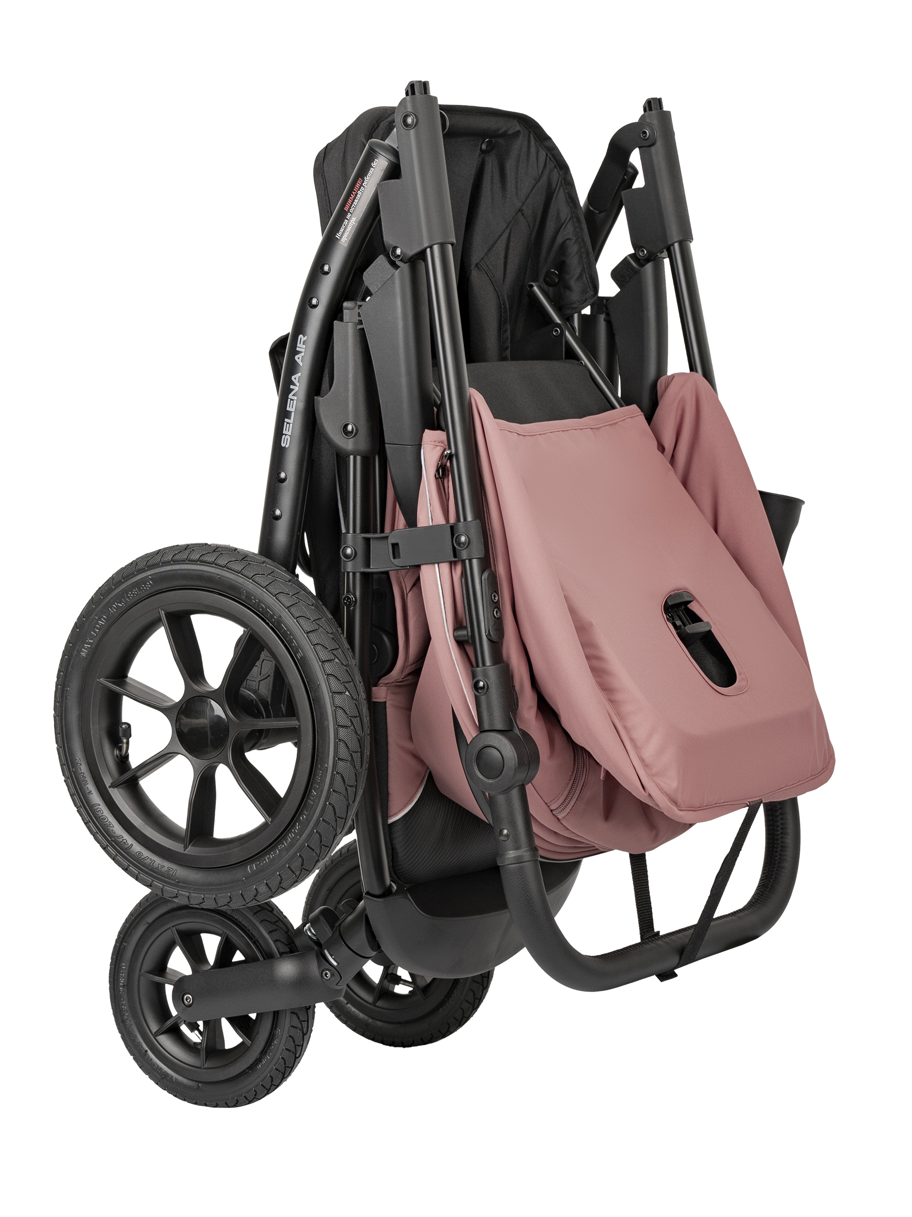 Коляска прогулочная JOVOLA SELENA Air 2025 с сумкой розовый - фото 35