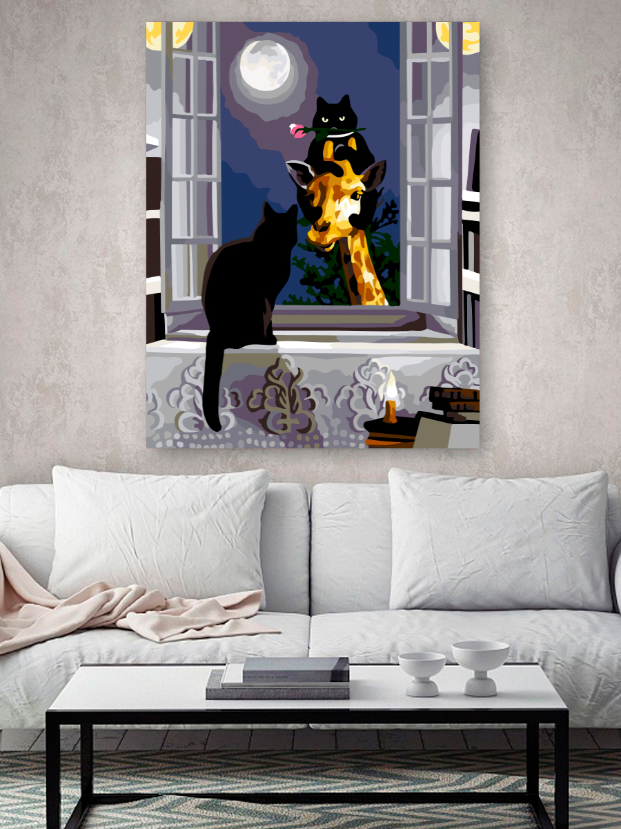 Картина по номерам Hobby Paint Коты на свидании в ассортименте - фото 3