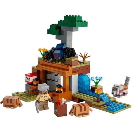 Конструктор LEGO Minecraft Экспедиция рудник Броненосец блочный