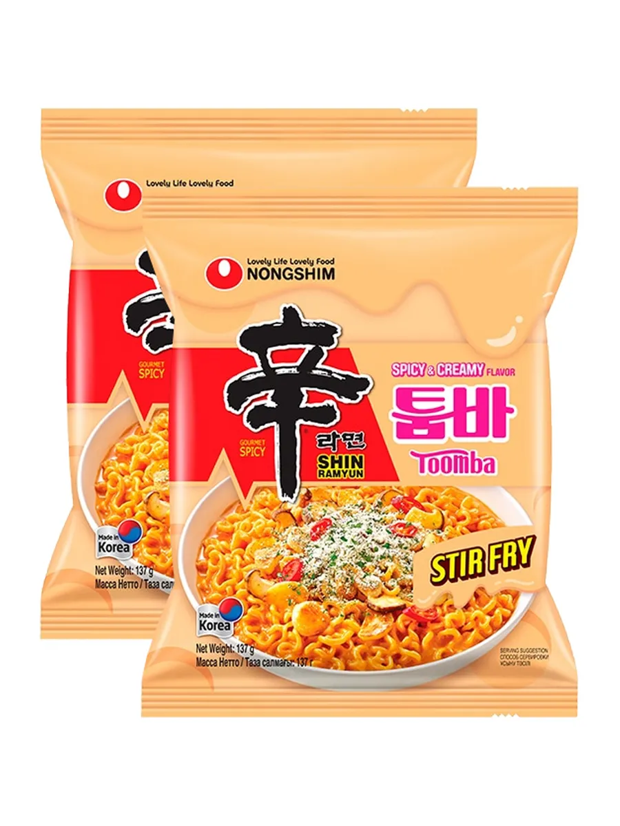 Лапша быстрого приготовления Nongshim с острым сливочно-сырным соусом - фото 2