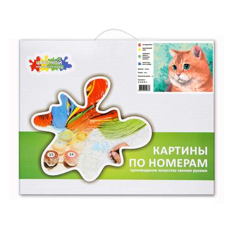 Картина по номерам Цветной