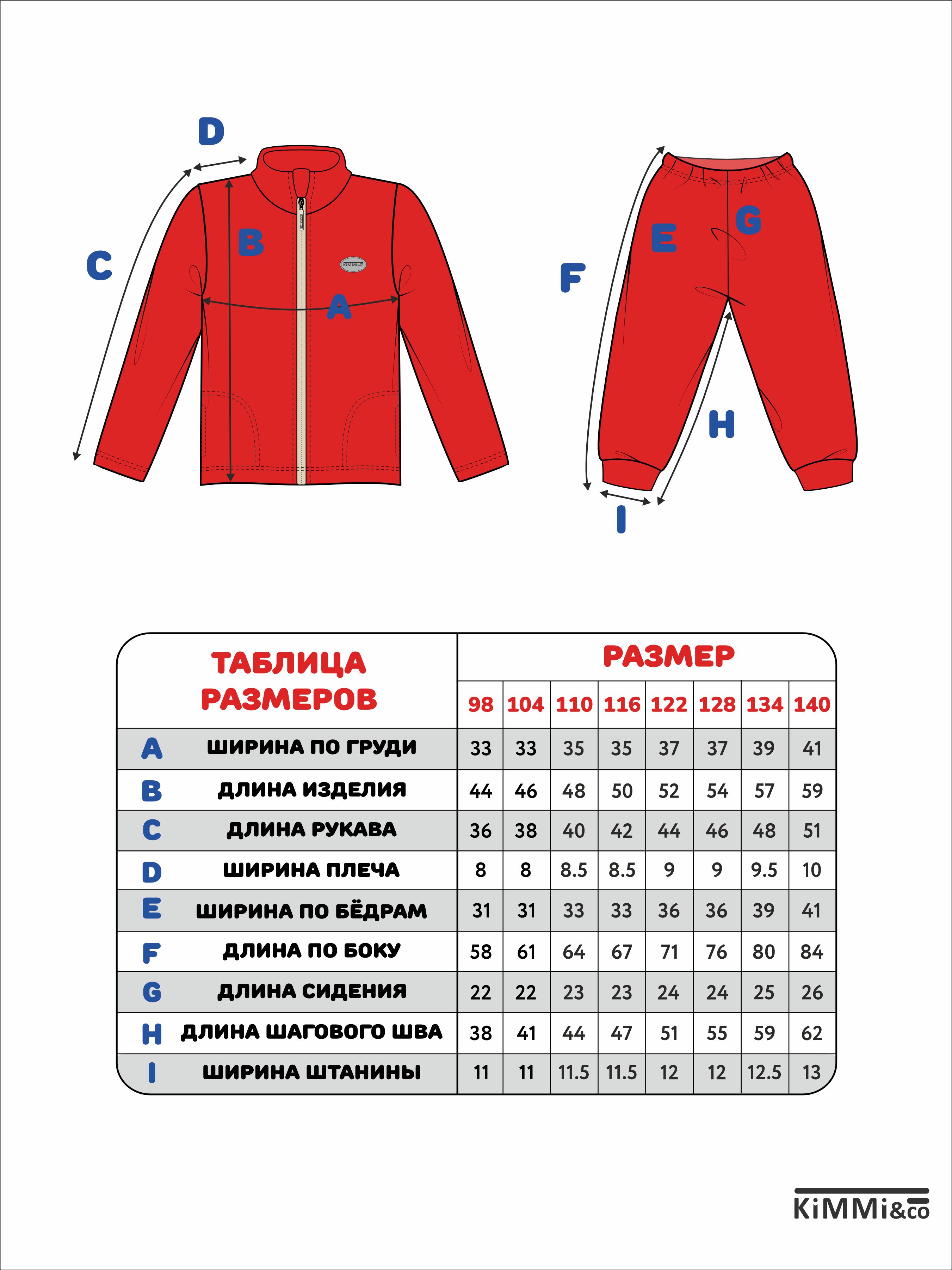 Костюм KiMMi co К-1408762(ш) красный - фото 4