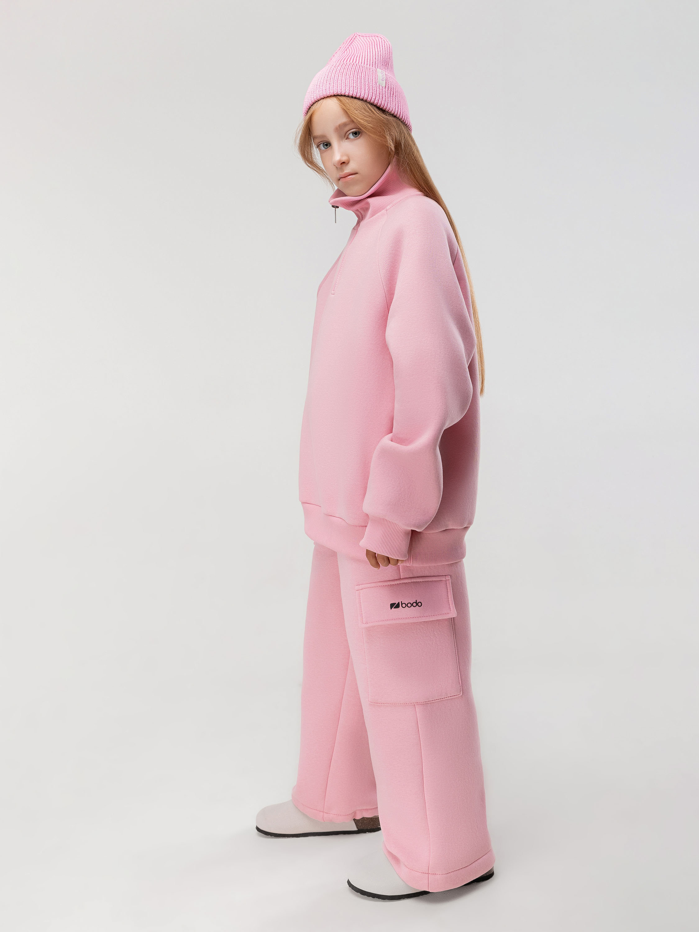 Толстовка и брюки Bodo 46-107MU_розовый - фото 3