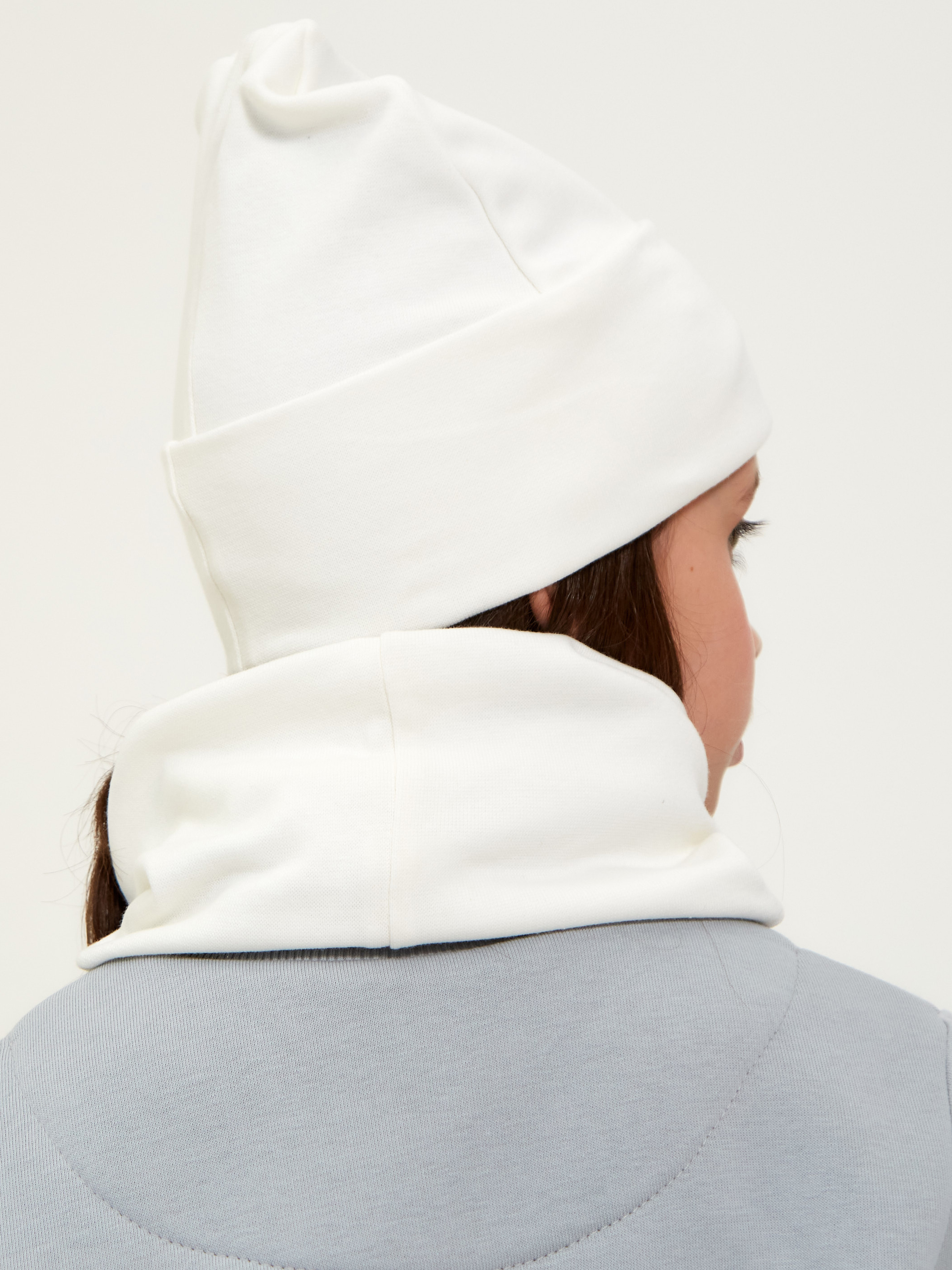 Шапка и снуд Веселый малыш 171/172/16/Молочный - фото 6