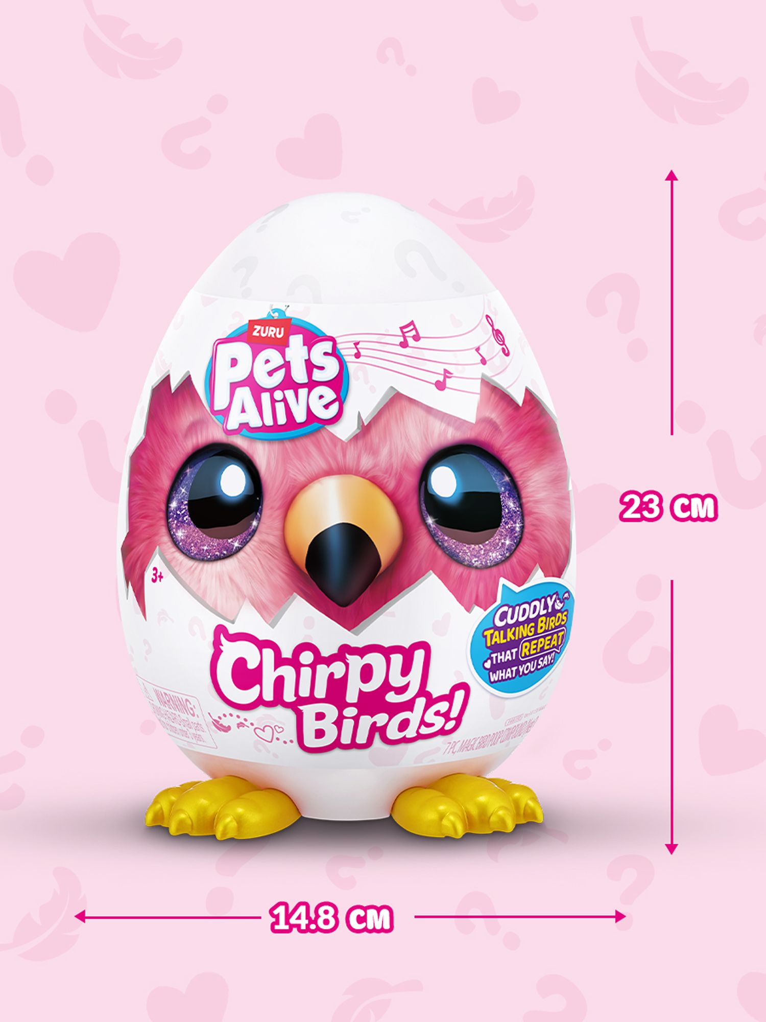 Мягкая игрушка Zuru Pets Alive Chirpy Birds Яйцо - фото 3