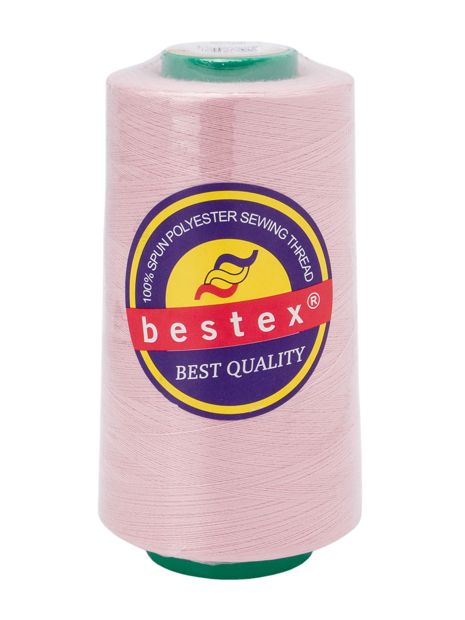 Нитки Bestex промышленные для тонких тканей для шитья 50/2 5000ярд 1 шт 034 светлый розовый - фото 11