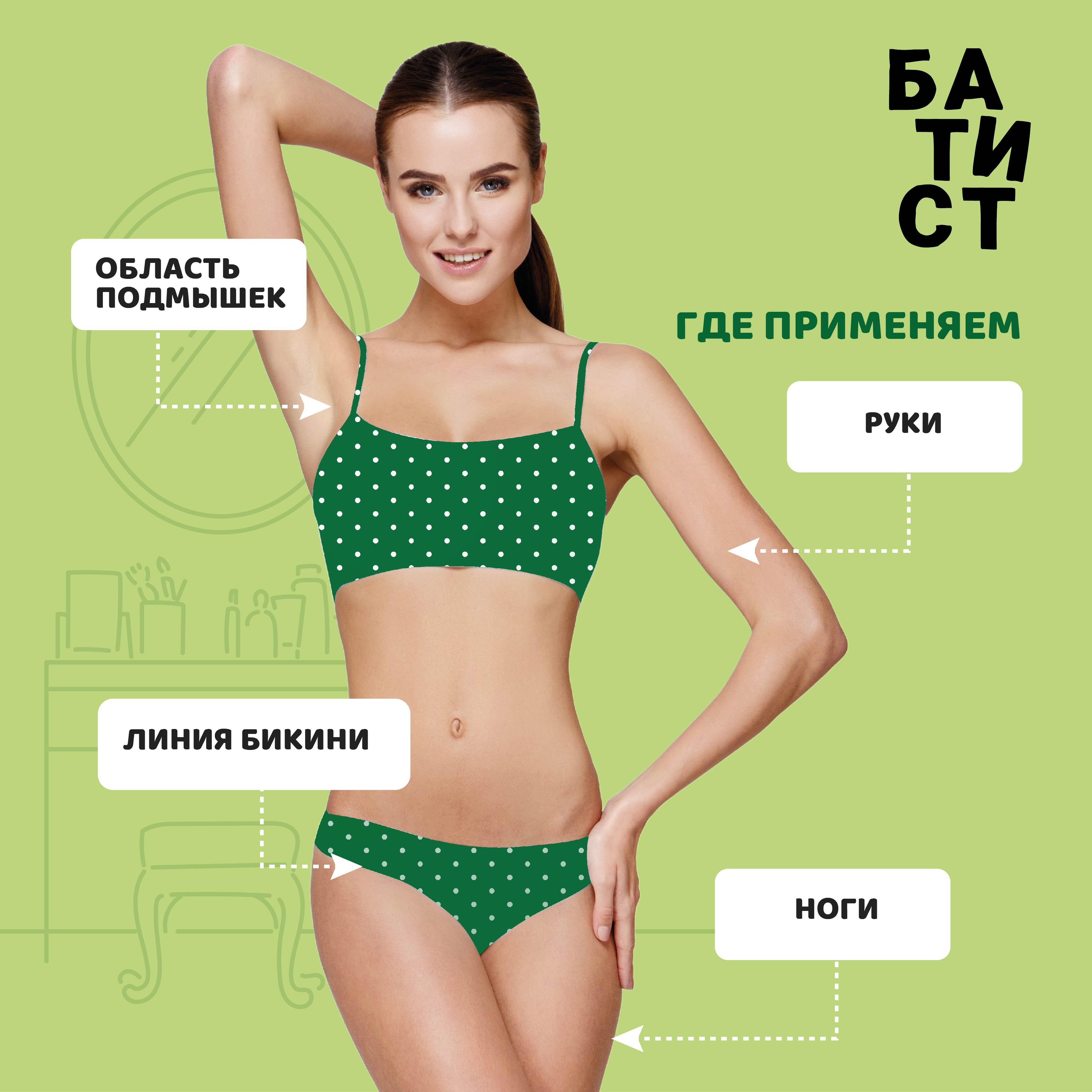 Крем-депилятор Батист Sporty girl для области бикини 100 мл - фото 2