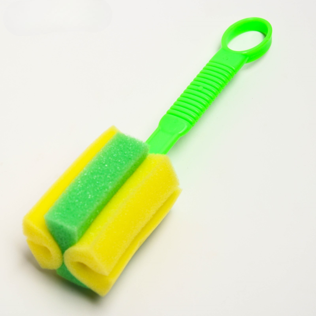 Ёршик для бутылочек Крошка Я 22 см губка цвет голубой - фото 4
