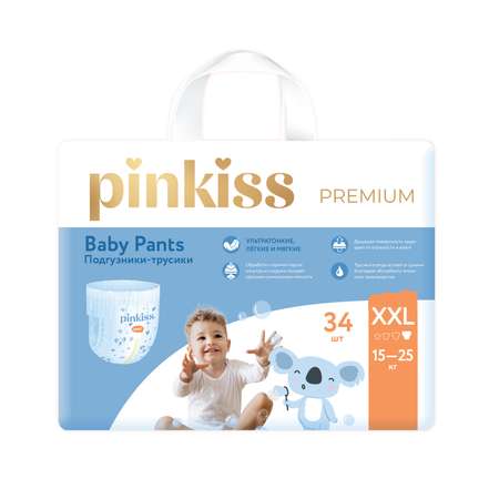 Трусики Pinkiss Premium XXL (15-25 кг) 34 шт.