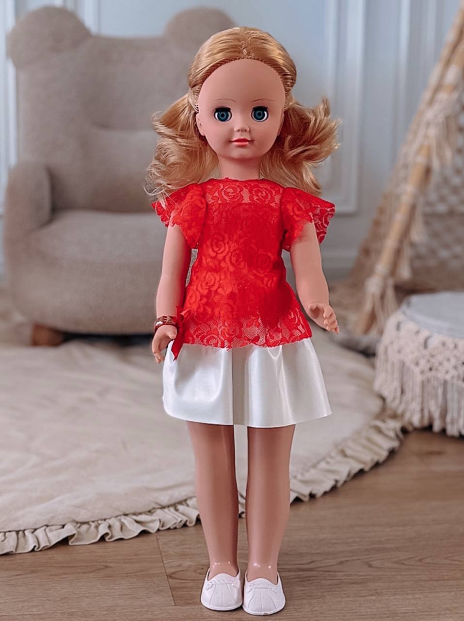 Кукла большая (ростовая) СТРАНА КУКОЛ говорящая Влада высота 60 см 17-C-7 - фото 27